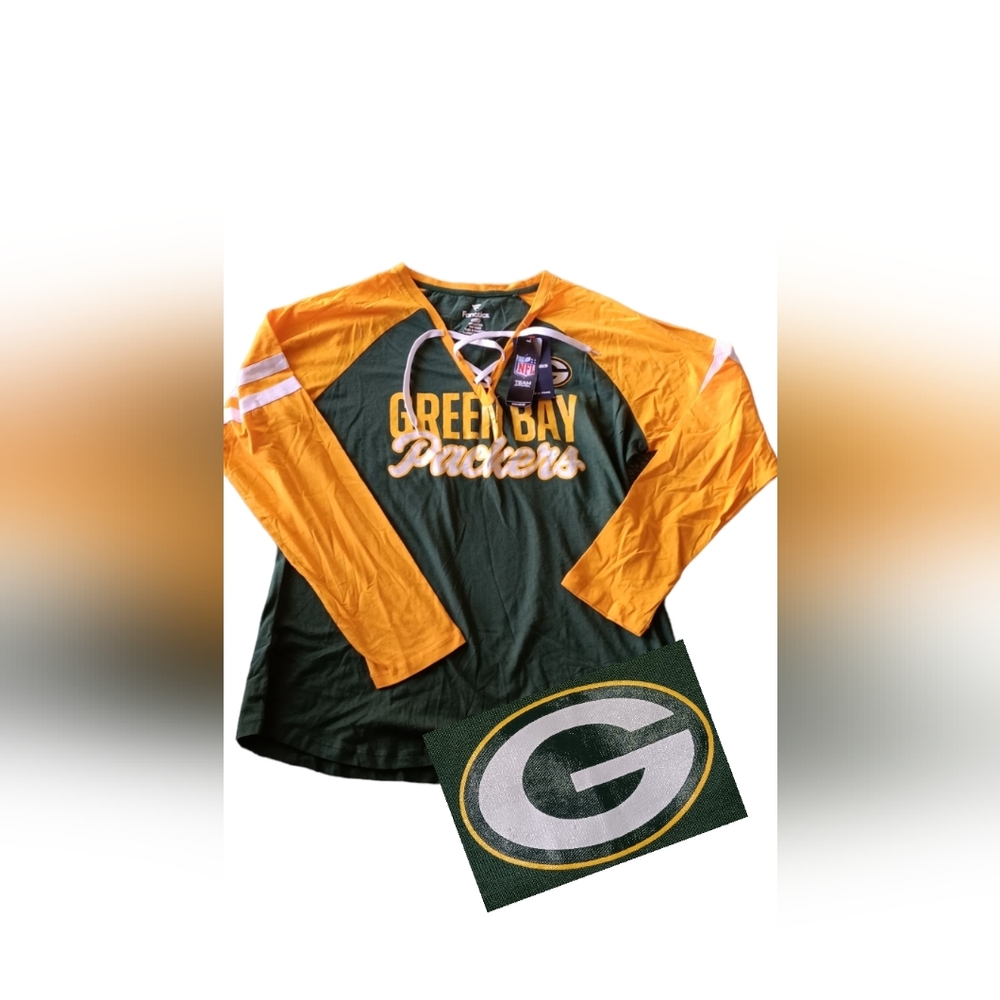 - - ***GREEN BAY PACKERS FANS***NFL FANATICS LONG SLEEVE CROSS CROSS TIE…